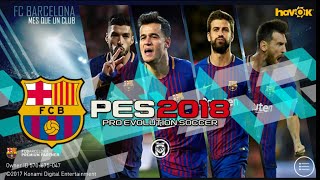 Patch Barcelona for PES mobile 2018 for android version 2.2.0