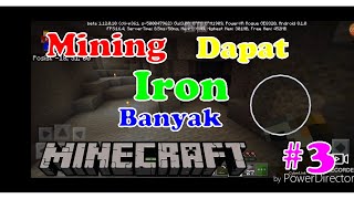 Mendapatkan Iron banyak saat mining, Minecraft #3