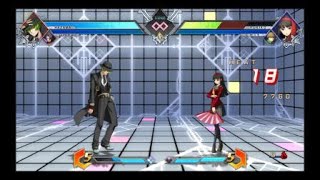 BlazBlue Cross Tag Battle: Hazama Stylish Combo w/Gordeau Assist (18-Hits, 7760 dmg)