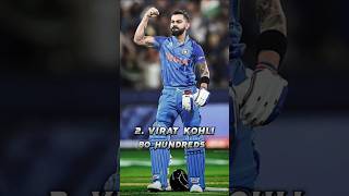 Top 10 ICC Most Hundreds | Indian Players 🇮🇳 #top10 #cricket #india #ytshorts.