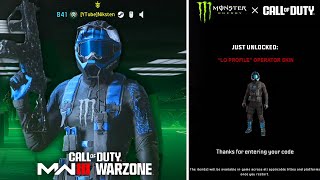 УСПЕЙ ЗАБРАТЬ! КАК ПОЛУЧИТЬ СИНИЙ СКИН MONSTER ENERGY НА ОПЕРАТИВНИКА В MODERN WARFARE 3 / WARZONE