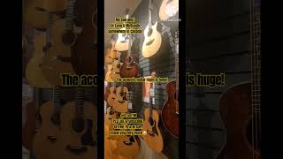 Long AND McQuade Acoustic Guitar Wonderland... my kind of place!