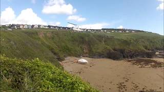 Helicopter rescue of mini 650 692 in Plymouth