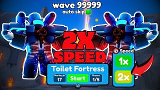 Can Titan Firework Man SURVIVE 2X Speed Endless Mode in Toilet Tower Defense?