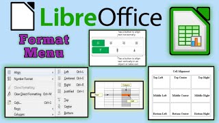 Libre Office Calc || Format Menu || Align Option ||