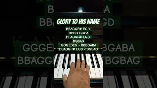 Glory To His Name - Easy Piano Tutorial