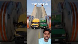 Cars & School Bus vs Chained Hydraulic Crush - BeamNG.Drive #shorts #beamngdrive #youtubeshorts