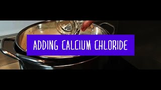 02 - Basic Steps of Hard Curd Cheese Making - Adding Calcium Chloride