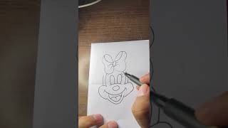 Minnie mouse drawing #drawingtutorial #youtubeshorts #arttutorial #shorts #creativeart #trending