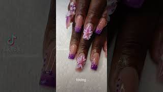 #nails #nailart #love #beautiful #purple #nudenails