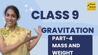 Mass and Weight | Gravitation class 9 | Mass of object on moon