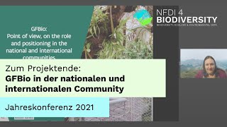 GFBio & NFDI4Biodiversity Jahreskonferenz 2021 – Patricia Mergen, internationale Sicht auf GFBio