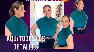 BLUSA CUELLO HAMACA O CUELLO MOCK )MOLDE,CORTE Y CONFECCIÓN ⭐️@melimodaymas