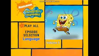 Opening To SpongeBob SquarePants Volume 5 2003 DVD