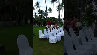 the beach wedding set up #supperganda #shorts #youtube