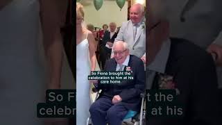 Enjoy the feels as a 99-year-old attends daughter's wedding blessing | Humankind #shorts #goodnews