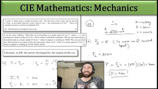 Exam Hack | CIE A-Level Maths | Mechanics | Power Question