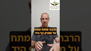 כאב במפרק כף היד בזמן עבודה והטיפול בו