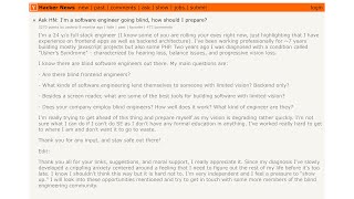 Ask HN: I'm a software engineer going blind, how should I prepare?