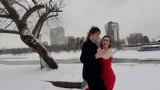 Страстное ТАНГО НА СНЕГУ Passionate TANGO IN THE SNOW