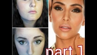 Kim kardashion makeup look part 1