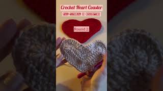 Crochet Heart Coaster 💕♥️ Crochet, Garden, Repeat