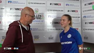 Sophia Pauli (DSC Arminia Bielefeld) | Interview | Tag 2 | Gütersloher Hallenmasters 2023