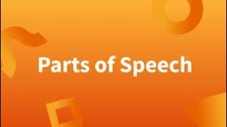 Parts of speech & its Types | Grammar | Learn English #partsofspeech