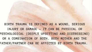 Birth Trauma Awareness Week