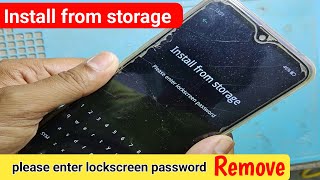 Install from storage please enter lockscreen password problem in Realme phone | very simple way?,