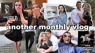 reacting to TTPD, rachel's engagement photos, mom's birthday and more (monthly vlog)