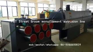 pet street broom monofilament extrusion machine