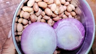 Peanut Recipe In Telugu పల్లీలు ఉల్లిపాయలు మిక్సీపట్టి ఇలా చేసిపెట్టండి ఇంట్లో అందరుతృప్తిగా తింటారు