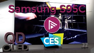 Samsung S95C 77-inch QD-OLED & Micro LED First Look | CES 2023