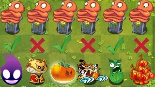 Pvz 2 Challenge - All Plants Use 1 Plant Food VS 99 Octopus & GravaStones - Who Will Win ？