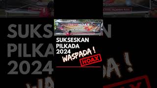 Ayo lebih bijak dalam bermedia sosial. Lawan dan cegah hoaks pada Pilkada 2024. BERSATU UntukNKRI