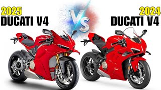 Ducati V4 2025 🆚 Ducati V4 2024 || Why Ducati replace The Single Side swing Arme