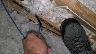 Network wiring in attic to hard-wire Eero & TV