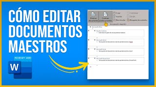 Cómo editar un documento maestro en Word