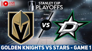 Vegas Golden Knights vs Dallas Stars GAME 1 LIVE GAME REACTION & PLAY-BY-PLAY | NHL Live stream