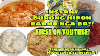 BURONG HIPON | INSTANT BURONG HIPON | GAWIN NGAYONG ECQ | LOCKDOWN RECIPE | Magtipid Tayo ATBP TV