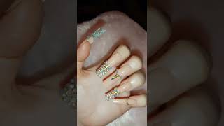 Bling XXL long Beautiful Nails made by me 🌹🧚🤗 #blingnails #blingbling #nailcraft