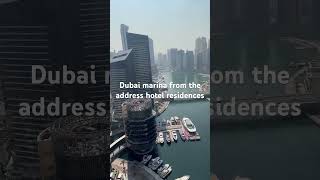 Dubai marina from the address hotel residences