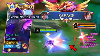 SAVAGE!! TOP GLOBAL GUSION TOTALLY DOMINATING IN HIGH RANK🔥