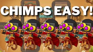 CHIMPS Middle of the Road with Plasma Monkey Fan Club! Bloons TD 6