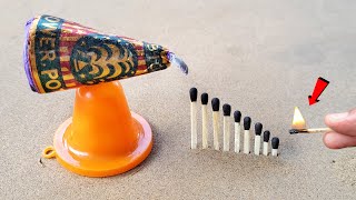 Matchstick Chain Reaction Domino Vs Diwali Crackers Amazing Experiment