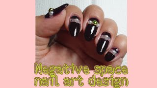 Negative Space Nail Art Design