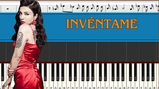 Mon Laferte - Invéntame ( Marco Antonio Solís) | Piano Tutorial | Midi