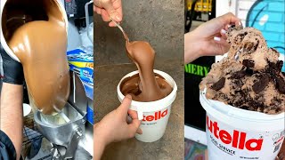 ASMR | Nutella Bucket Chocolate ASMR | Satisfying Video