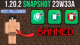 Minecraft 1.20.2 Snapshot 23W33A - Player Name & Skin Bans + Quick Play!